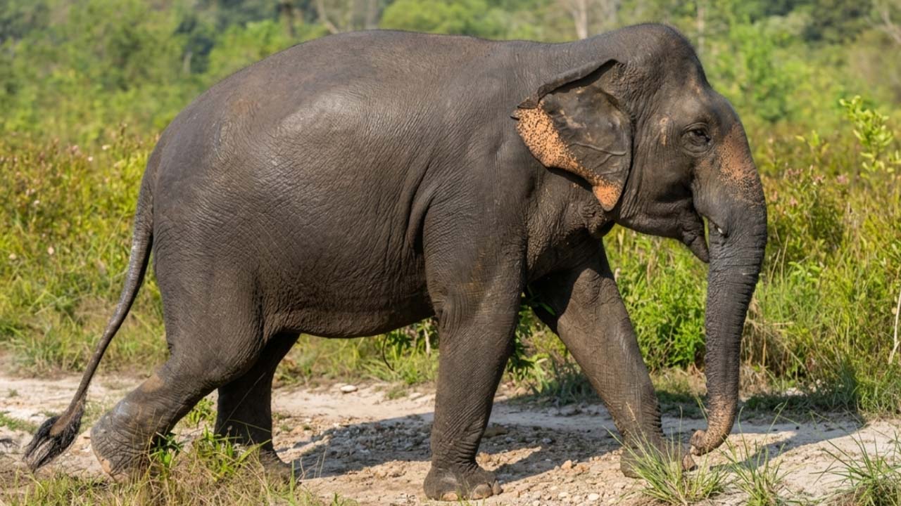 Elephant at Phnom Kulen mountain